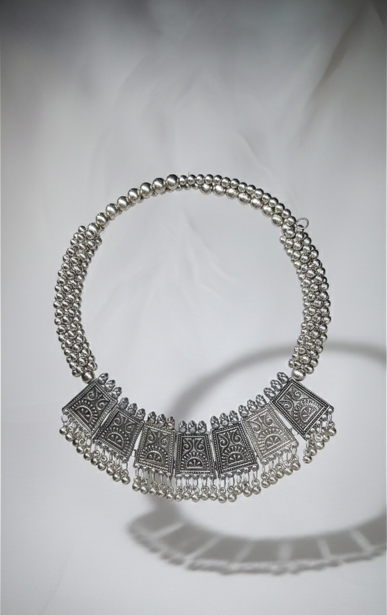 Viraasat Oxidised Beaded Choker